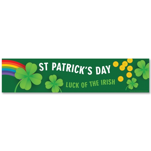 St Patrick's Day Banner 195mm x 841mm Ea