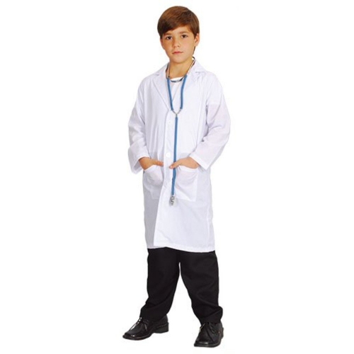 Costume Doctor Coat White Child Medium Ea