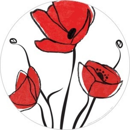 Anzac Day Lest We Forget Poppy Mobile 45cm Ea