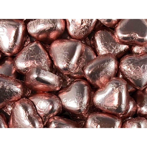 Candy Chocolate Hearts Rose Gold 500g