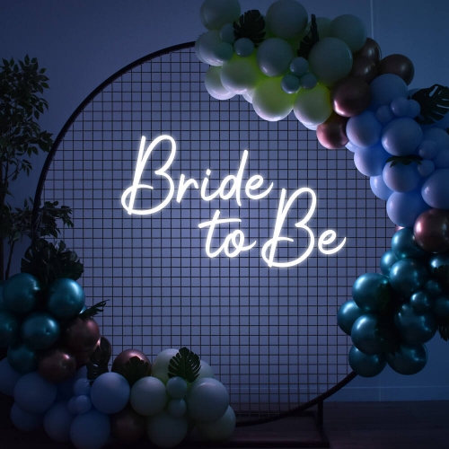 Neon Sign Bride to Be Script 1.2m x 72cm HIRE