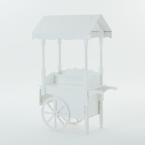 Candy Cart White Wooden 1.1m HIRE