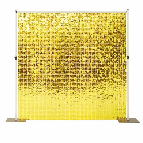 Backdrop Shimmer Gold 2.4m HIRE Ea