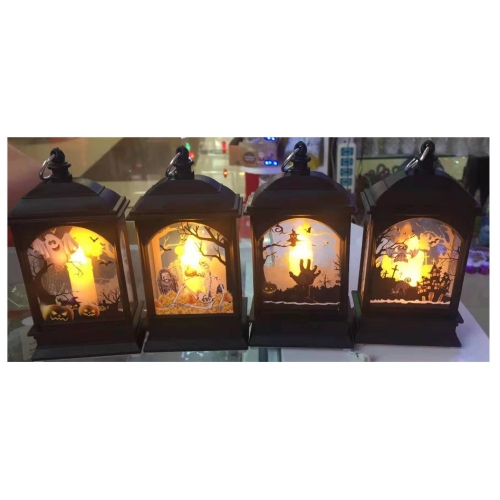 Halloween Lantern with LED 13cm Ea LIMITED STOCK