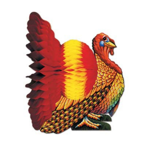 Thanksgiving Turkey Tissue Centrepiece 30cm