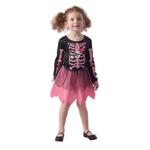 Costume Skeleton Pink Candy Toddler Ea
