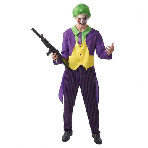 Costume Crazy Joker Adult Large Ea