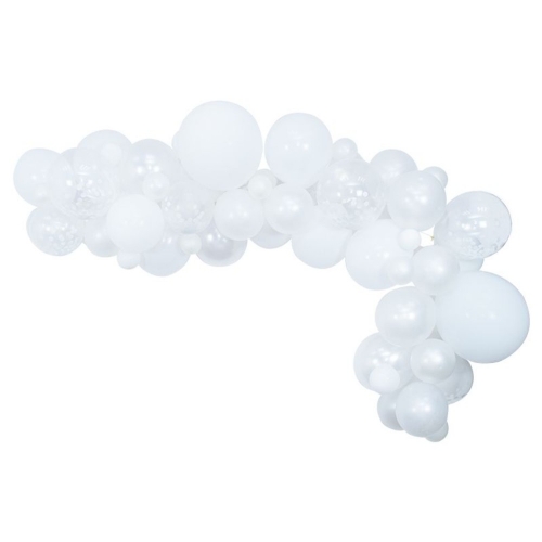 Balloon Garland DIY White 4m Ea