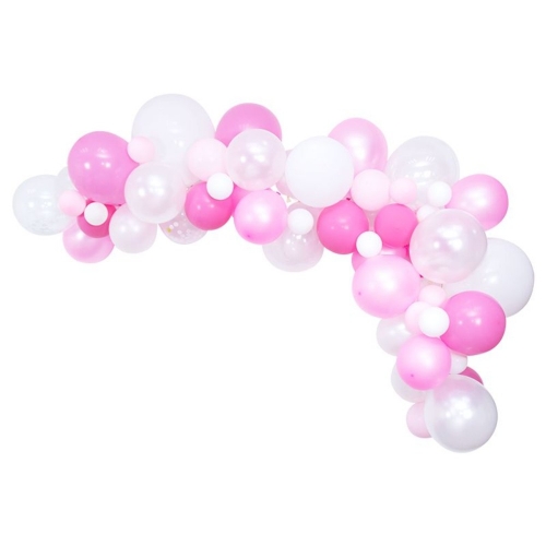 Balloon Garland DIY Pink & White 4m Ea