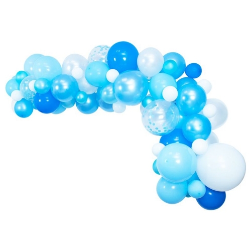Balloon Garland DIY Blue & White 4m Ea