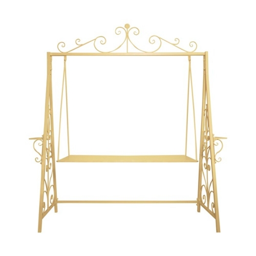 Cake Swing Table Metal Gold 1.8m HIRE Ea