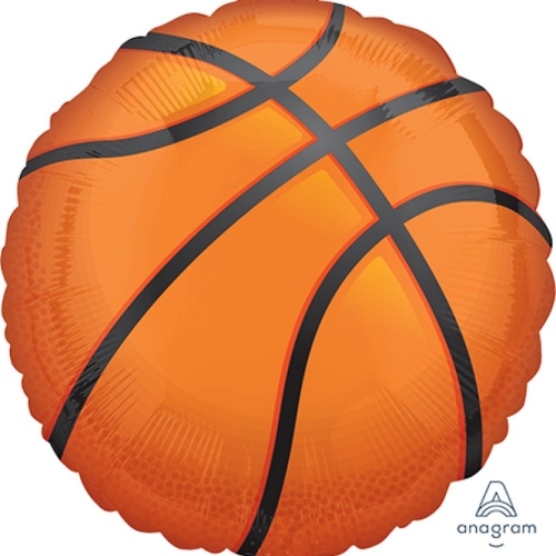 Balloon Foil Jumbo Basketball 71cm Ea
