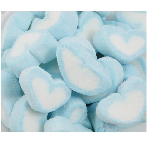 Candy Marshmallow Heart Blue 200g