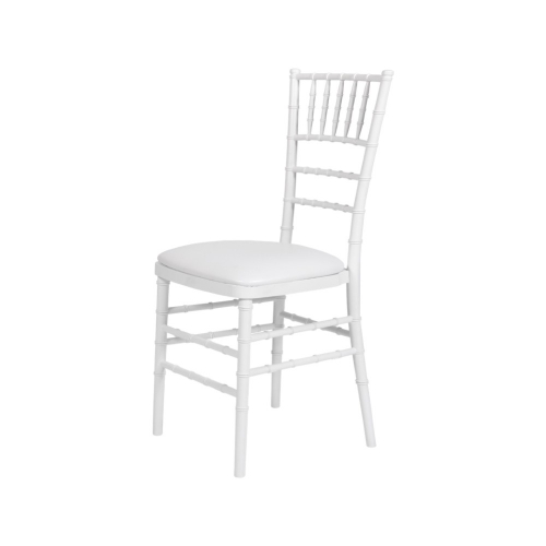 Chair White Tiffany with Cushion HIRE EA