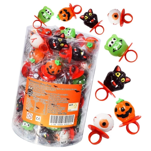 Candy Halloween Ring Pops 15g Ea