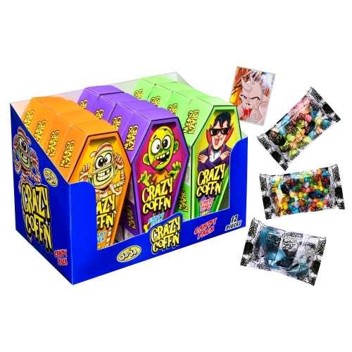 Candy Halloween Crazy Coffins 15g Ea CLEARANCE