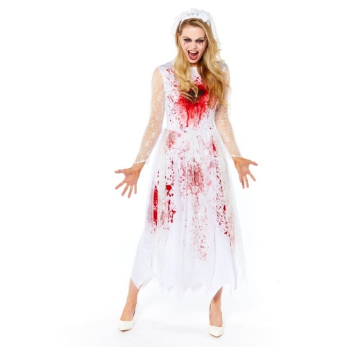 Costume Bloody Bride Adult Small Ea