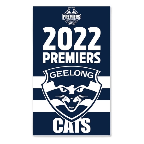 Premiers Geelong 2022 Flag Supporter Ea