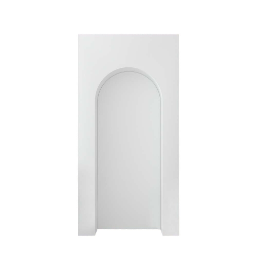 Backdrop Arch 3D PVC Square Top Solid White 1.2m x 2.4m HIRE