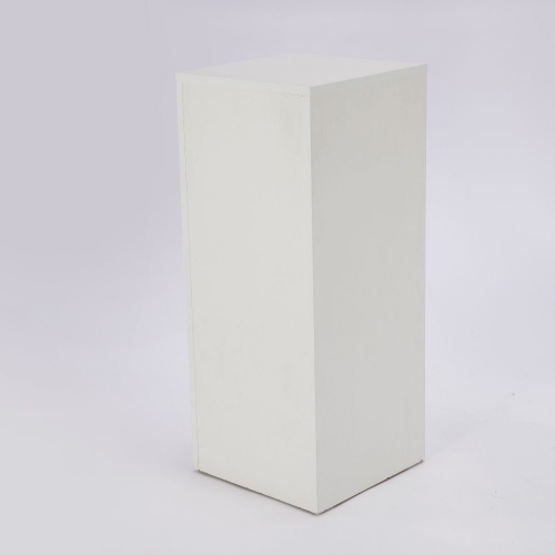 Plinth White Melamine Square 38cm x 90cm HIRE