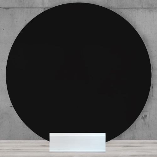 Backdrop Acrylic Round Black 2m HIRE Ea