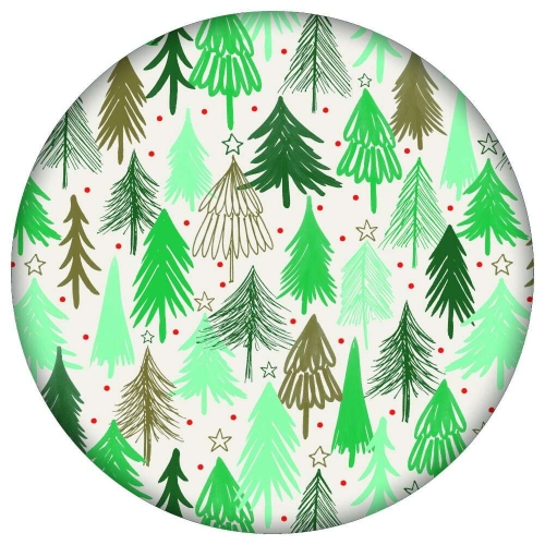 Christmas Plate Bamboo 22cm Pk 4 LIMITED STOCK