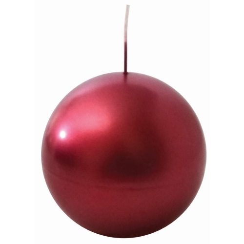 Christmas Candle Sphere Red 10cm 489g Ea LIMITED STOCK