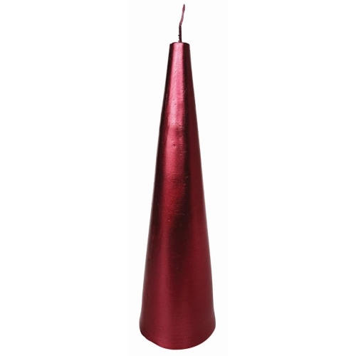 Christmas Candle Cone Red 23cm 280g Ea LIMITED STOCK