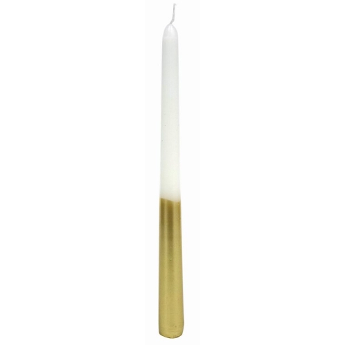 Christmas Candle Taper Gold 24.5cm 50g Pk 4 LIMITED STOCK