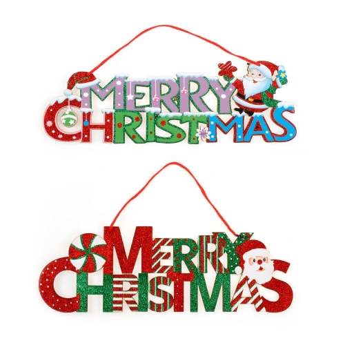 Christmas Sign Hanging 2 Assorted Ea LIMITED STOCK