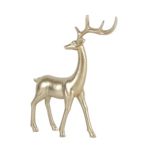 Christmas Reindeer Gold Large 28cm x 25cm Ea LIMITED STOCK