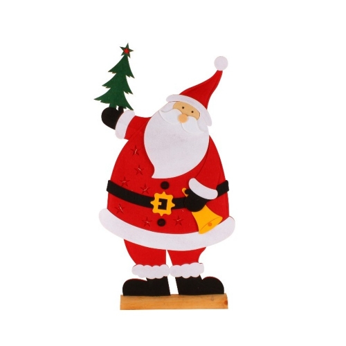 Christmas Santa Felt Standing with LED 82cm Ea LIMITED STOCK