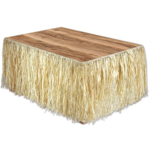 Table Skirting Artificial Raffia 2.7m Ea LIMITED STOCK