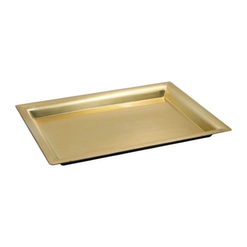 Tray Melamine Gold 41cm x 29cm Ea LIMITED STOCK