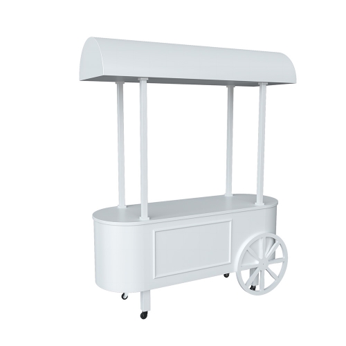 Candy Cart Deluxe White Wooden 1.8m HIRE