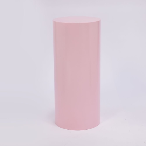 Plinth Pink Iron Round 40cm x 90cm HIRE