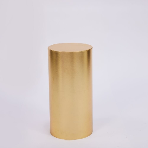 Plinth Cover Metallic Gold Shimmer 70cm HIRE