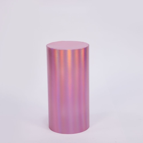Plinth Cover Rose Gold Metallic Shimmer 70cm HIRE