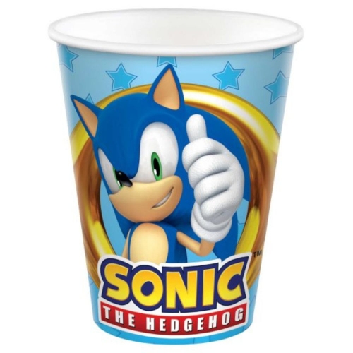 Sonic The Hedgehog Cup 266ml Pk 8