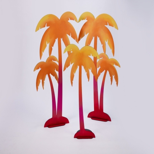 Palm Tree Wooden Set of 3 HIRE Ea