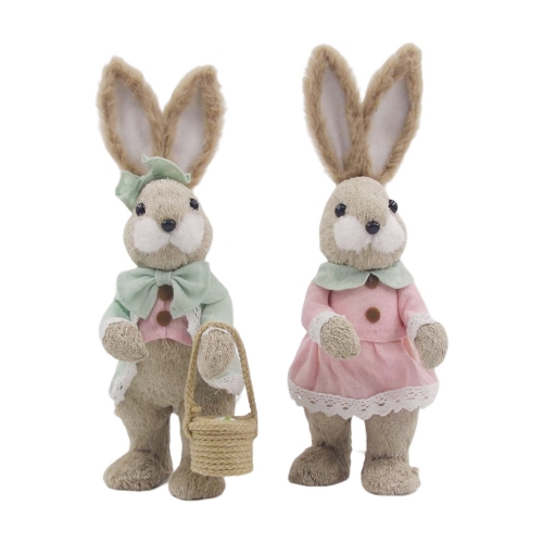Easter Bunny Mr or Mrs Assorted 32cm Ea Sold Separately