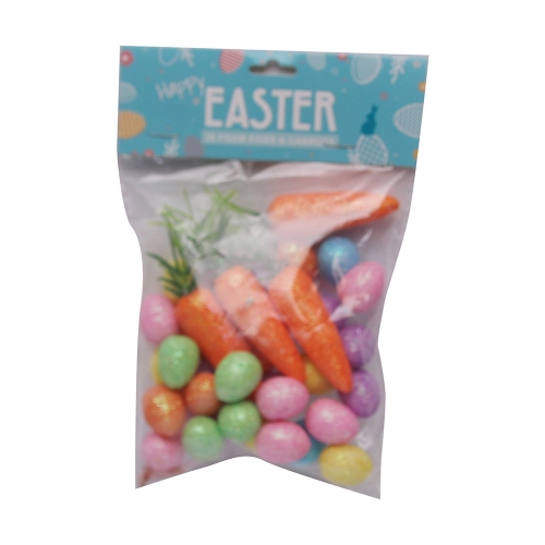 Easter Egg & Carrot Foam Pk 36 LIMITED STOCK