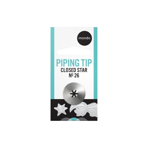 Piping Tip Star Closed #26 Ea