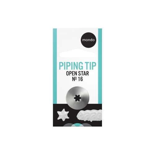 Piping Tip Star Open #16 Ea