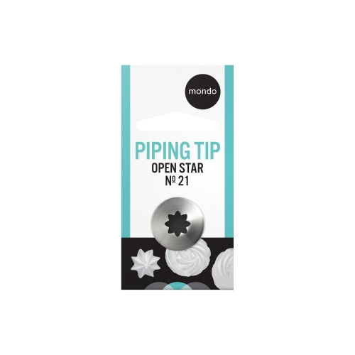 Piping Tip Star Open #21 Ea