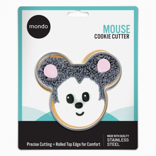 Cookie Cutter Mouse Metal 2.5cm Ea