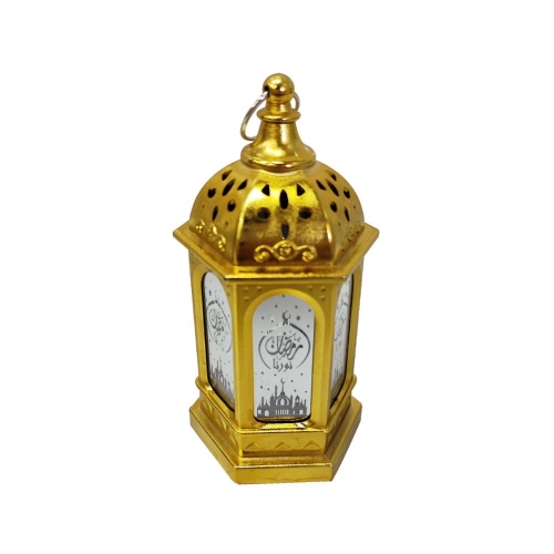 EID Mubarak Lantern Gold 13cm x 7cm Ea