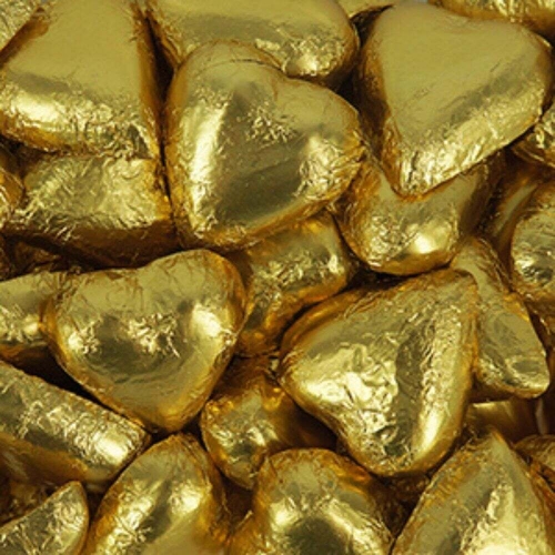Candy Chocolate Hearts Gold 77g LIMITED STOCK