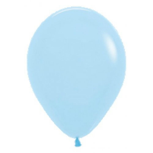Balloon Latex 28cm Premium Pastel Matte Blue Pk 25