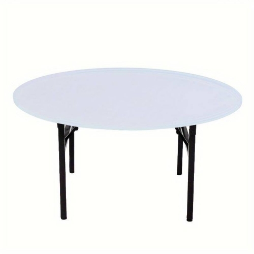 Table Cover Top Round 1.5m Spandex White Ea